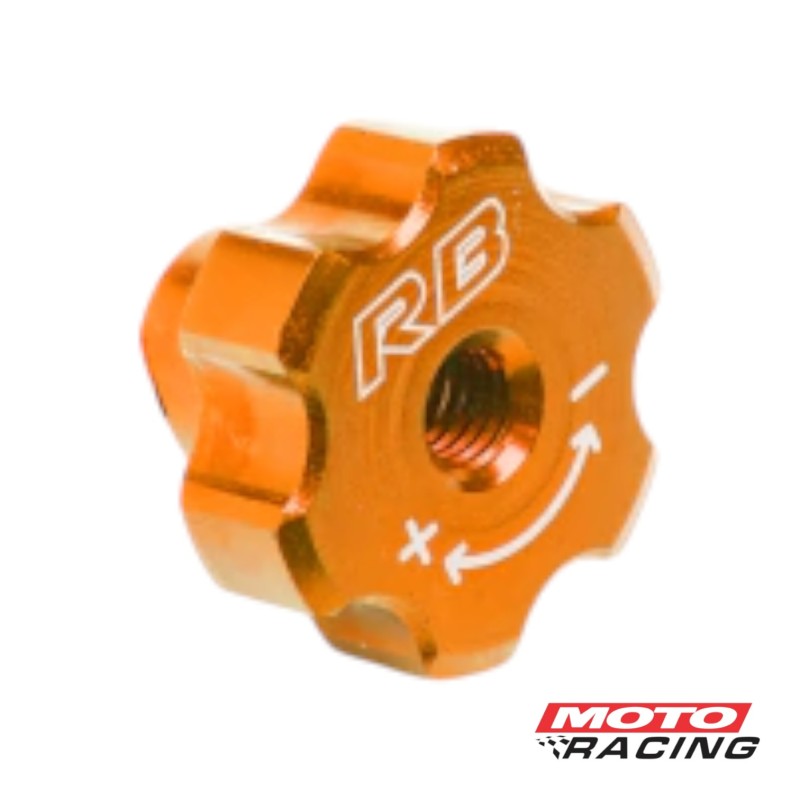 TUERCA VARILLA FRENO REGISTRO 6mm NARANJA RB PARTS