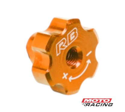 TUERCA VARILLA FRENO REGISTRO 6mm NARANJA RB PARTS