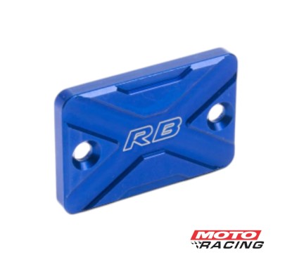 TAPA BOMBA LIQUIDO FRENO UNIVERSAL ALUMINIO AZUL RB PARTS