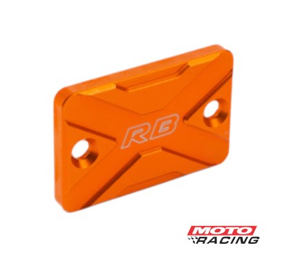 TAPA BOMBA LIQUIDO FRENO UNIVERSAL ALUMINIO NARANJA RB PARTS