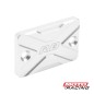 TAPA BOMBA LIQUIDO FRENO UNIVERSAL ALUMINIO PLATA RB PARTS