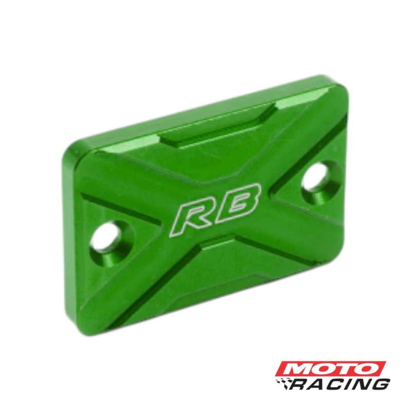 TAPA BOMBA LIQUIDO FRENO UNIVERSAL ALUMINIO VERDE RB PARTS