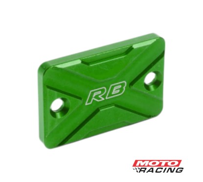 TAPA BOMBA LIQUIDO FRENO UNIVERSAL ALUMINIO VERDE RB PARTS