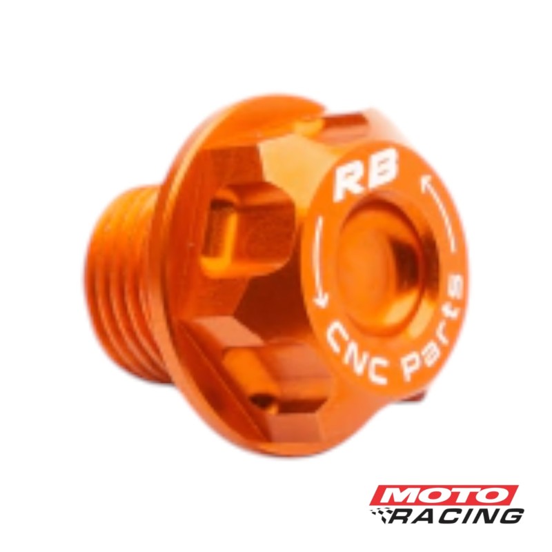 TAPON NIVEL ACEITE KTM / ROUSER / DOMINAR NARANJA RB PARTS