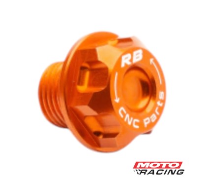 TAPON NIVEL ACEITE KTM / ROUSER / DOMINAR NARANJA RB PARTS