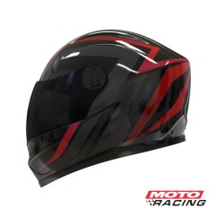 CASCO V32 INFLUENCE ROJO-  NEGRO BRILLO 6348 "S" (VERTIGO)
