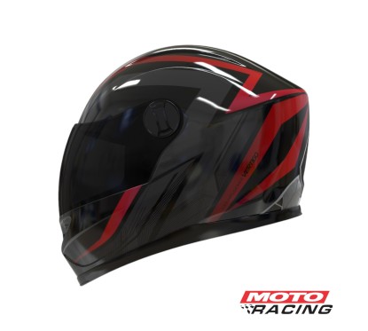 CASCO V32 INFLUENCE ROJO-  NEGRO BRILLO 6348 "S" (VERTIGO)