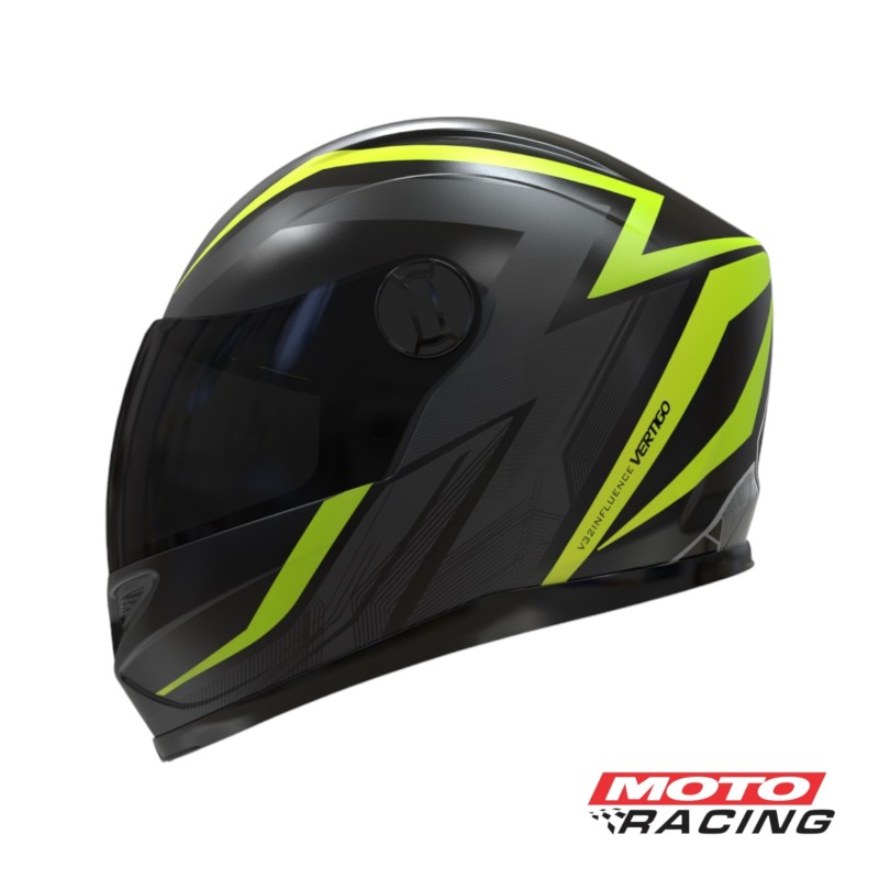 CASCO V32 INFLUENCE AMARILLO/ NEGRO MATE 6321 "L" (VERTIGO)