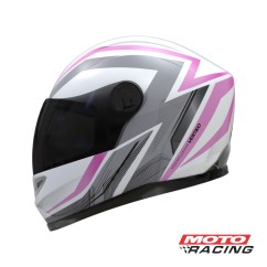 CASCO V32 INFLUENCE ROSA/ BLANCO MATE 6335 "XL" (VERTIGO)