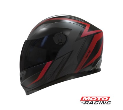 CASCO V32 INFLUENCE ROJO-  NEGRO MATE 6351 "L" (VERTIGO)
