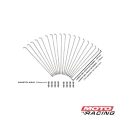 RAYO C-  NIPLE 3.5 x 205mm DELANTERO BROS-  XR 150 (PRO TORK)