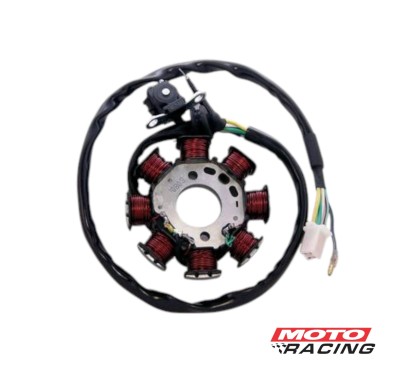 ESTATOR HONDA BIZ 125 HASTA 08 8 POLOS 2 AGUJERO (DZE)