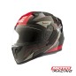 CASCO BASS FF 067 ZORSKA NEGRO- ROJO "XXL" (MAC)