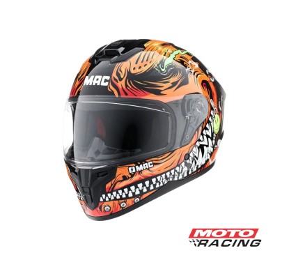 CASCO FF 070 SADIKO EDICION LIMITADA NARANJA- NEGRO "L" (MAC)