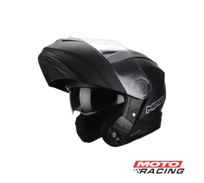 CASCO 908 ROCK SOLID REBATIBLE D/VISOR NEGRO MATE "L" (MAC)