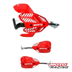 CUBRE MANOS SHOCK ARMOR ALMA ALUMINIO C- PROTECTOR ROJO (WIRTZ)