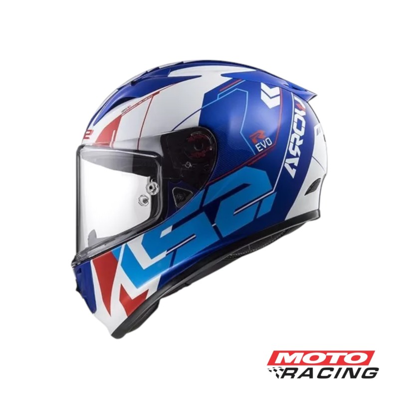 CASCO 323 ARROW R EVO TEC BLANCO/AZUL/ROJO "M" (LS2)