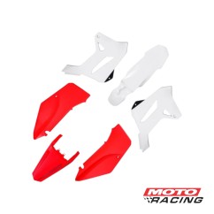 KIT PLASTICO HONDA XR 250 TORNADO (R1DE) BLANCO/ROJO (BIKER)