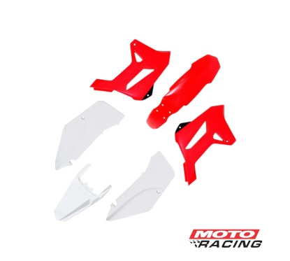 KIT PLASTICO HONDA XR 250 TORNADO (R1DE) ROJO/BLANCO (BIKER)