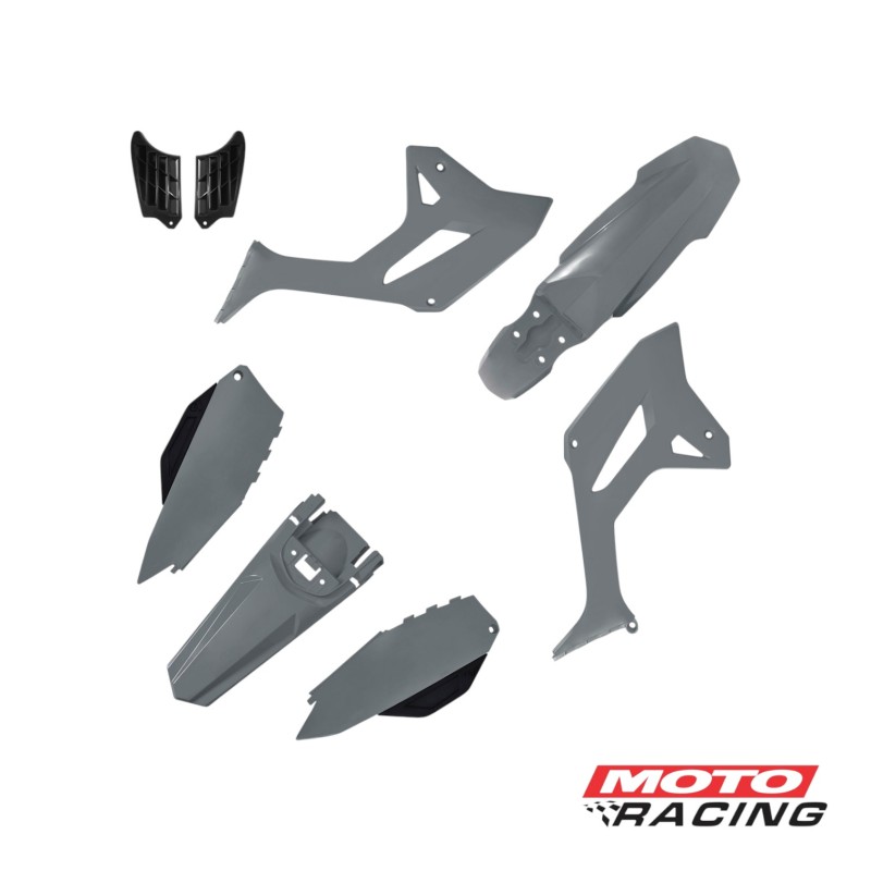 KIT PLASTICO HONDA CRF 250 (R1DE) GRIS 1122504 (BIKER)