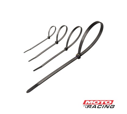 PRECINTOS LARGO: 400MM ANCHO: 7.6MM NEGRO (GAREF)