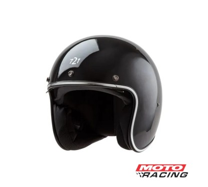 CASCO 721 CLASSIC ABIERTO NEGRO MATE "L" 60cm (HAWK)