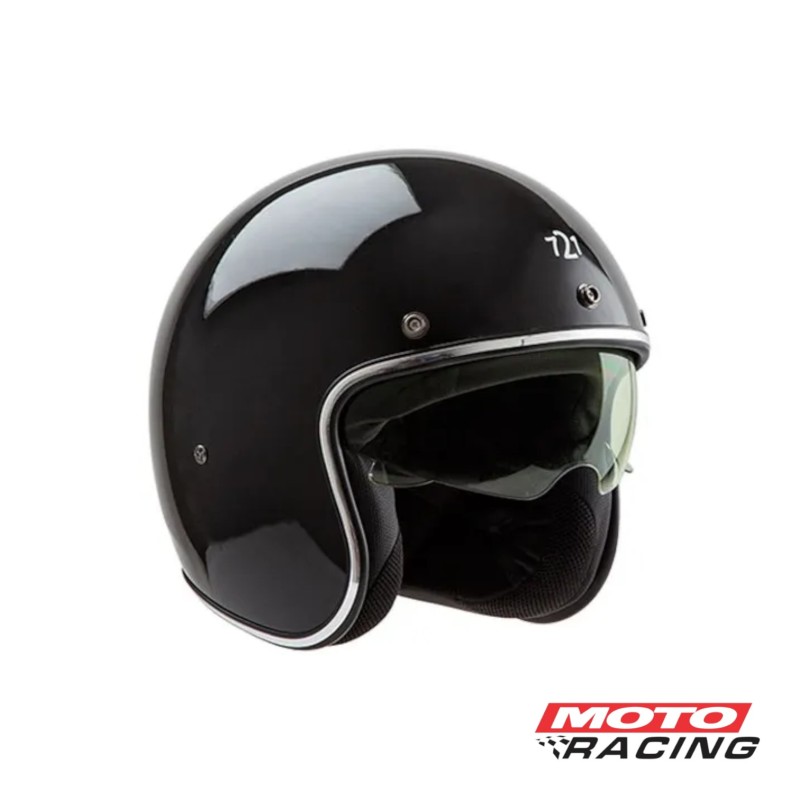 CASCO 721 CLASSIC ABIERTO NEGRO MATE "XL" 62cm (HAWK)