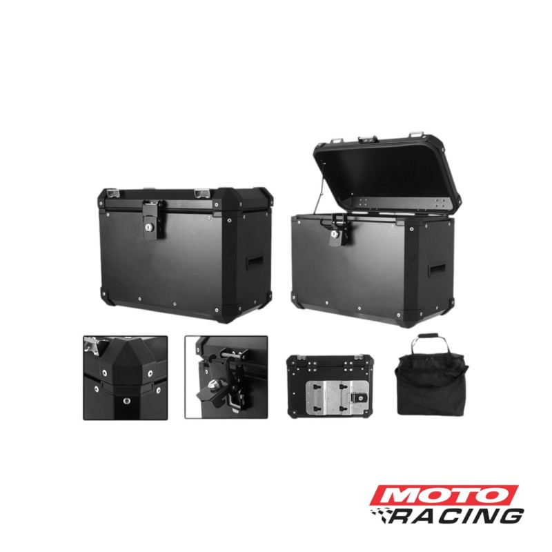 BAULERA LATERAL 33LTS ALUMINIO ADVENTURE 7029.1 NEGRO (PRO TOR)