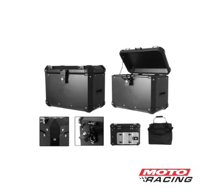 BAULERA LATERAL 33LTS ALUMINIO ADVENTURE 7029.1 NEGRO (PRO TOR)
