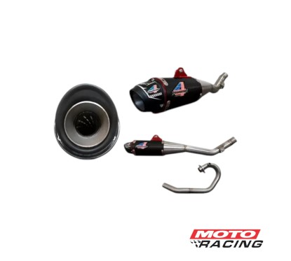 ESCAPE HONDA XRE 300 POWERCORE 4 NEGRO(PRO TORK)