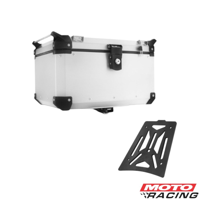 BAUL CENTRAL 48LTS ALUMINIO 9289.0 GRIS (PRO TOR)