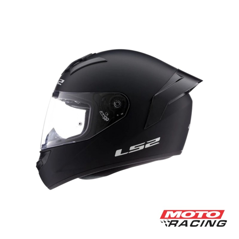 CASCO 352 ROOKIE SOLID C- SPOILER NEGRO MATE "XS" (LS2)