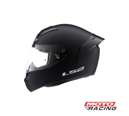 CASCO 352 ROOKIE SOLID C/SPOILER NEGRO MATE "XS" (LS2)