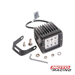 FARO LED AUXILIAR CUADRADO 18W 6 LED C/SOPORTE (KUSHIRO)