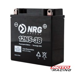 BATERIA 12V 12N5-3B LIBRE MANTENIMIENTO C/TECNOLOGIA AGM (NRG)