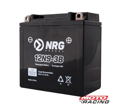 BATERIA 12V 12N9-3B POSITIVO DERECHO C- TECNOLOGIA AGM (NRG)
