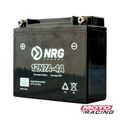 BATERIA 12V 12N7A-4A POSITIVO IZQUIERDO C/TECNOLOGIA AGM (NRG)