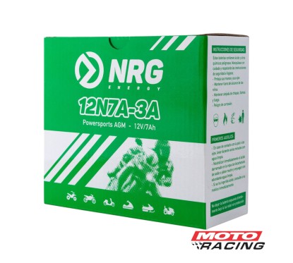 BATERIA 12V 12N7A-3A POSITIVO DERECHO C/TECNOLOGIA AGM (NRG)