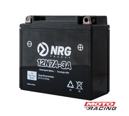 BATERIA 12V 12N7A-3A POSITIVO DERECHO C- TECNOLOGIA AGM (NRG)