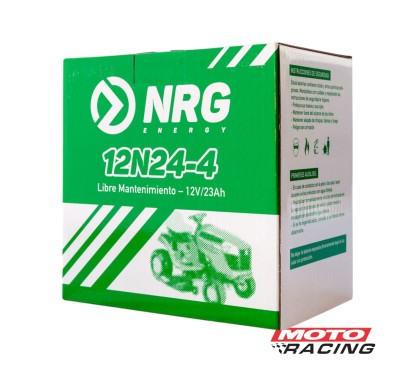 BATERIA 12V 12N24-4 LIBRE MANTENIMIENTO C/TECNOLOGIA AGM (NRG)