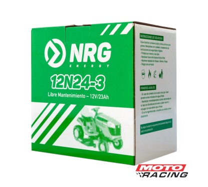 BATERIA 12V 12N24-3 LIBRE MANTENIMIENTO C/TECNOLOGIA AGM (NRG)