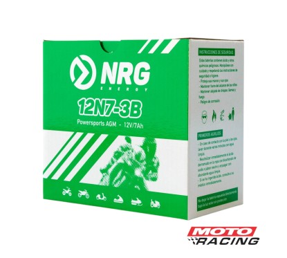 BATERIA 12V 12N7-3B POSITIVO DERECHO C/TECNOLOGIA AGM (NRG)