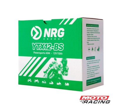 BATERIA 12V YTX12-BS LIBRE MANTENIMIENTO C/TECNOLOGIA AGM (NRG)
