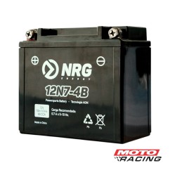 BATERIA 12V 12N7-4B POSITIVO IZQUIERDO C/TECNOLOGIA AGM (NRG)