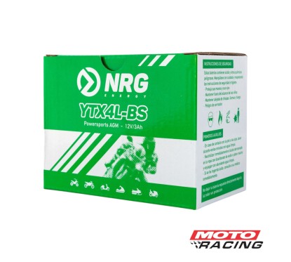BATERIA 12V YTZ4V = YTX4L-BS C/TECNOLOGIA AGM (NRG)