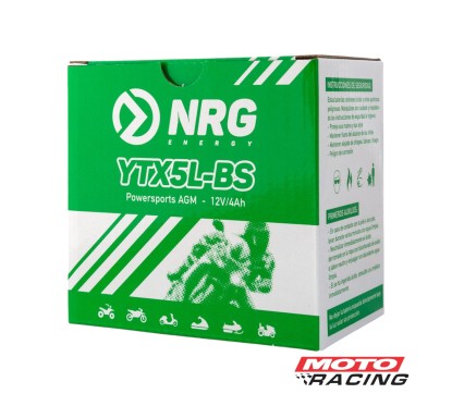 BATERIA 12V YTX5L-BS LIBRE MANTENIMIENTO C/TECNOLOGIA AGM (NRG)
