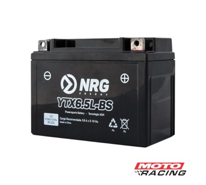 BATERIA 12V YTX6.5L-BS C/TECNOLOGIA AGM (NRG)