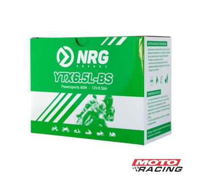 BATERIA 12V YTX6.5L-BS C/TECNOLOGIA AGM (NRG)