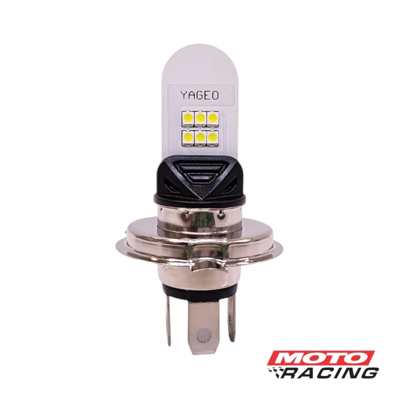 LAMPARA LED H4 12V 10W 6 PIN LED SMD CHATO (LUXLED)