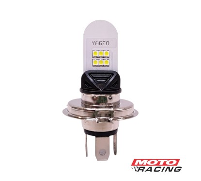 LAMPARA LED H4 12V 10W 6 PIN LED SMD CHATO (LUXLED)